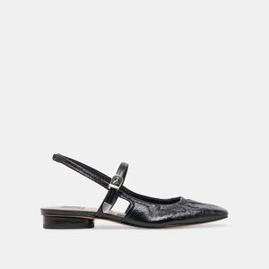 Dolce Vita Rianne Crinkle Black Flats